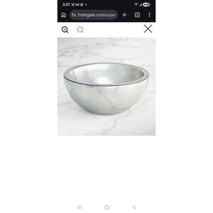 Frontgate Super Chill Insulated Bowl Stainless Steel Double Walled Serving Bowl